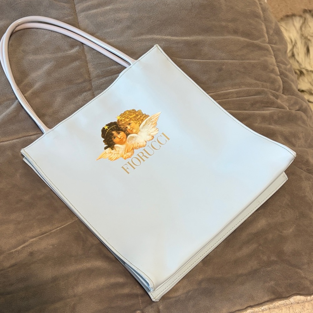 Fiorucci Light Blue Angel Graphic Tote - Picture 10 of 11